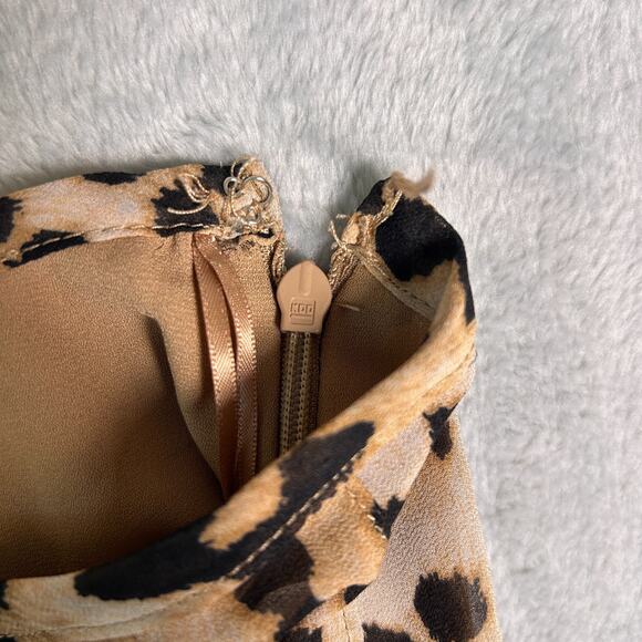 Dress Forum Los Angeles Y2K Mini Skort Womens Small Leopard Print Ruffle Hem - Picture 8 of 10